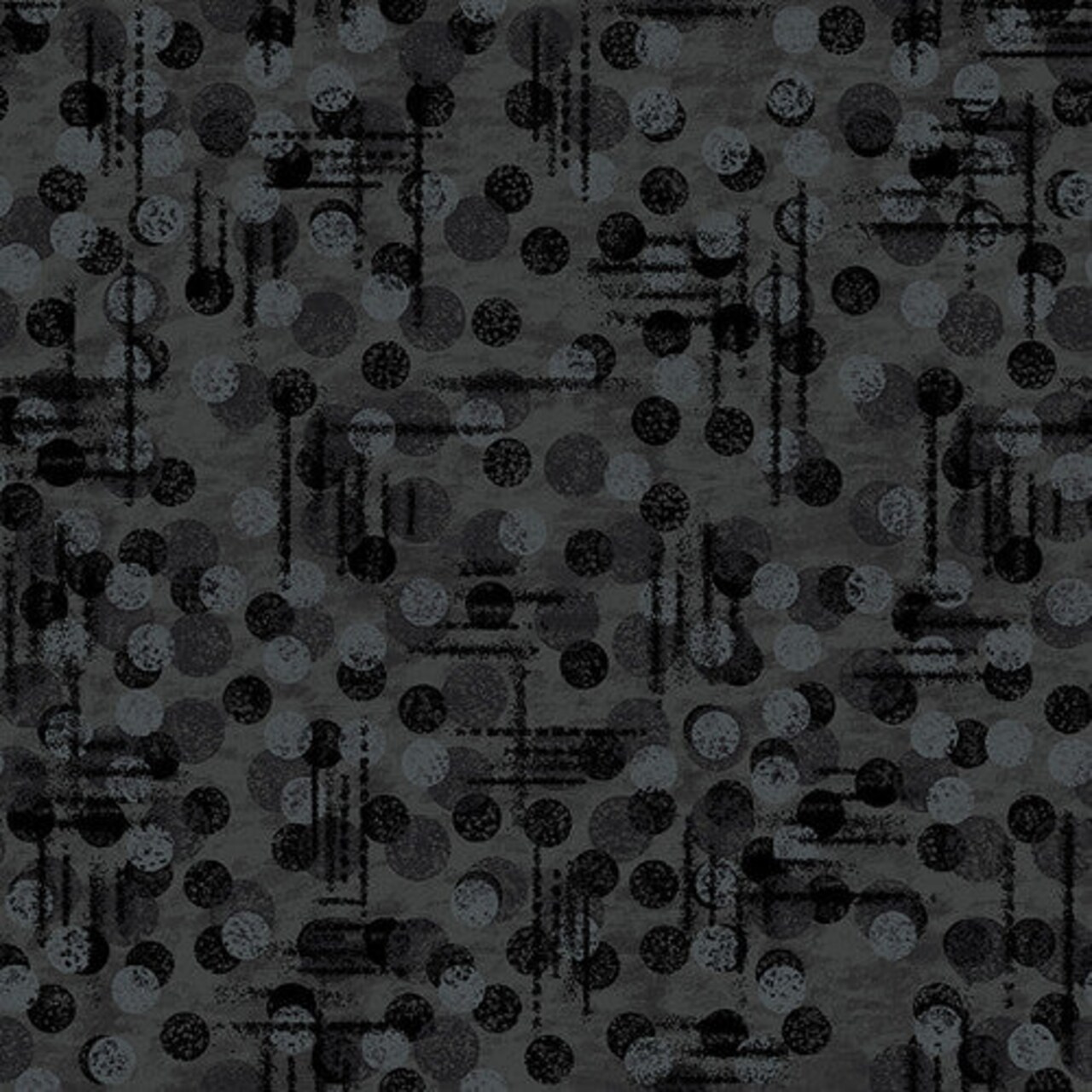 Fabric Blank Quilting Black Tonal Texture Jot Dot by the Quarter Yard 9570-99